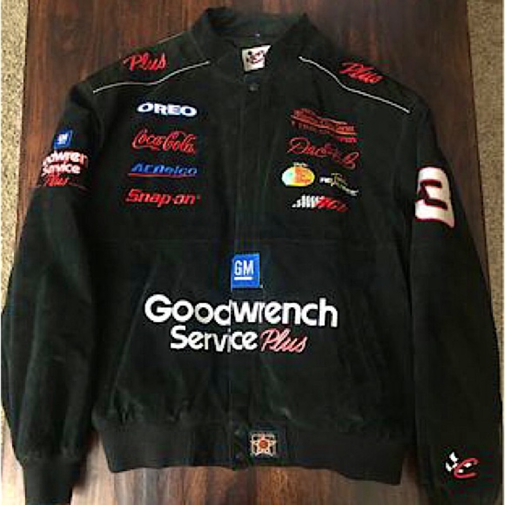 NWOT-Dale Earnhardt SR Nascar Suede Jacket—XL